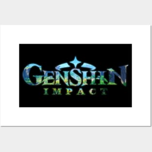 Genshin impact logo Posters and Art